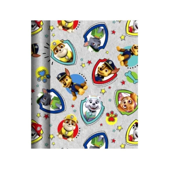 Paw Patrol Christmas Holiday Birthday GIFT WRAPPING PAPER - 20 SQ FT Folded - Picture 2 of 4